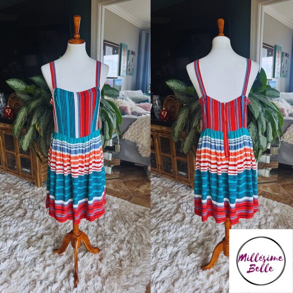 Gypsies & Moodust Colorful Summer Dress - Picture 1 of 8